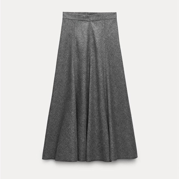 Zara wool blend maxi midi skirt - Picture 4 of 15